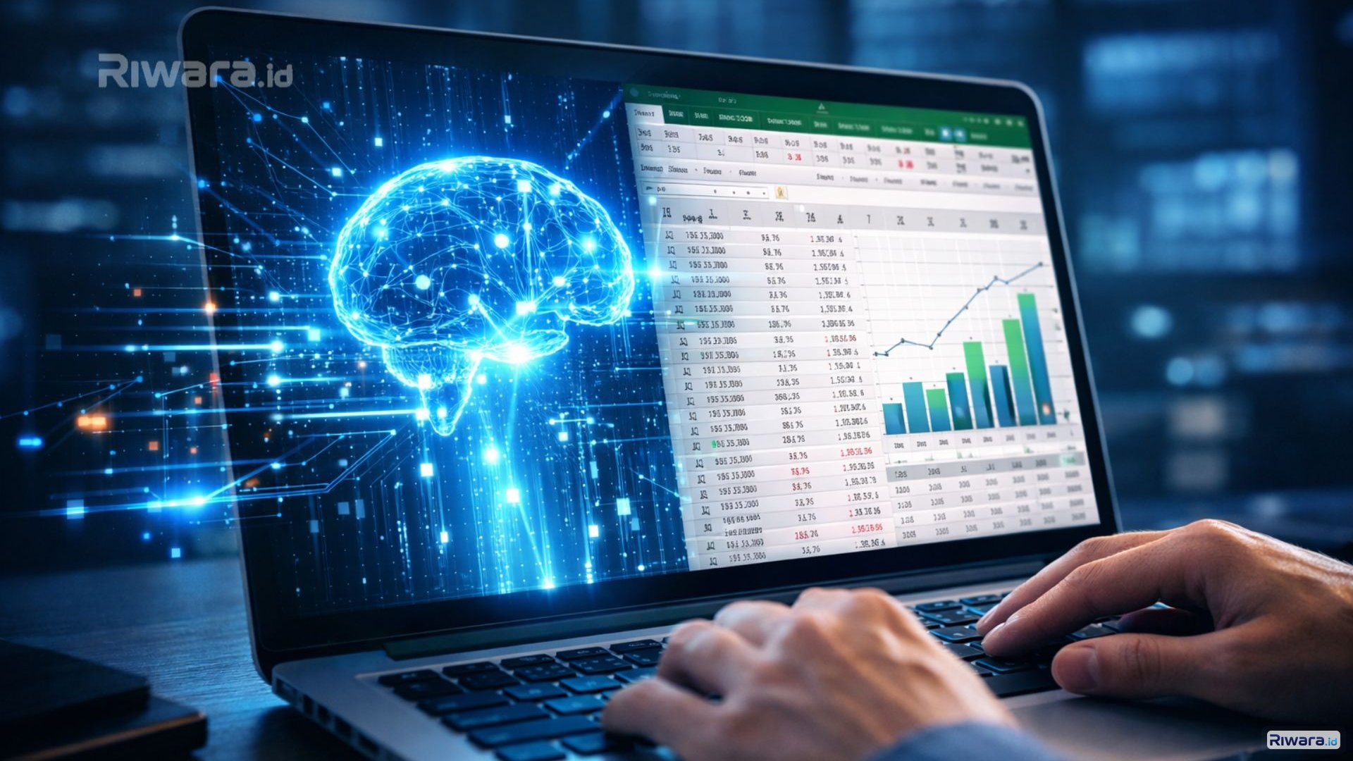 Ilustrasi teknologi kecerdasan buatan dari OpenAI. Model AI terbaru GPT-5.4 diklaim mampu membuat spreadsheet, dokumen, hingga analisis keuangan secara otomatis.